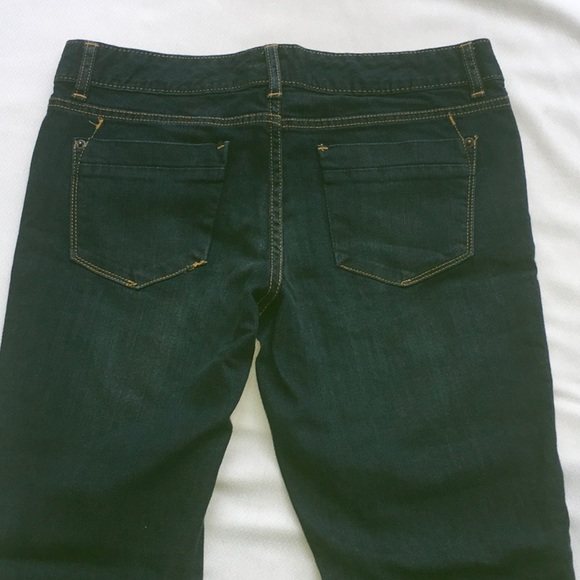 Dark denim bootcut jeans.  Size 8 Short. - Picture 5 of 5